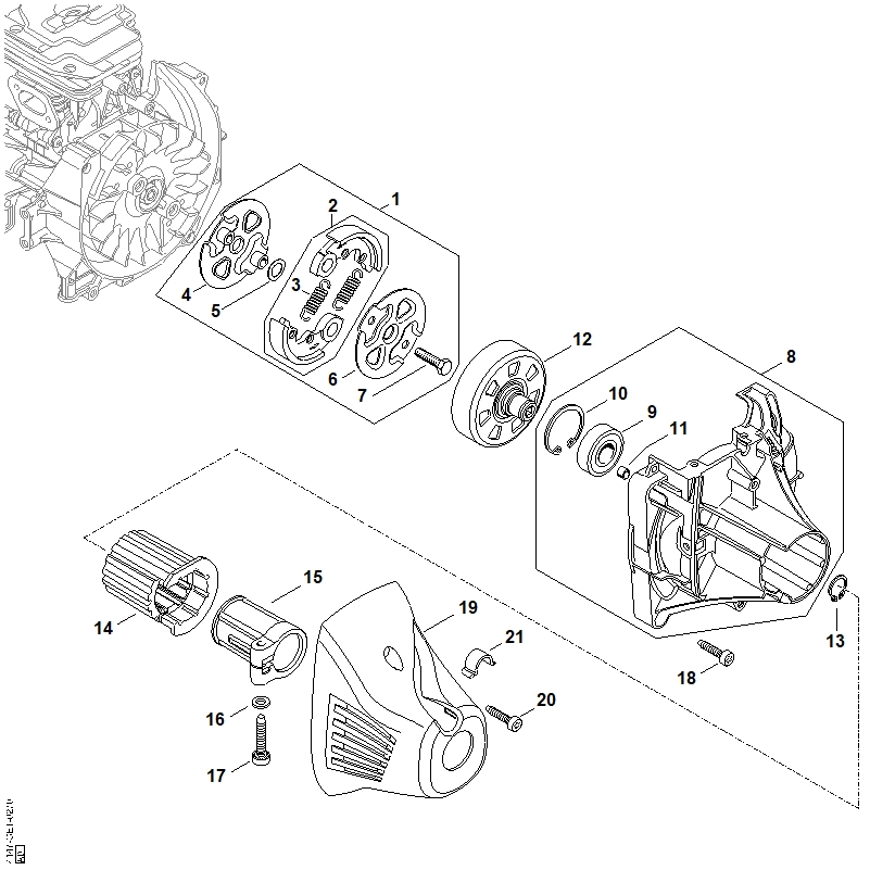 I - Embrayage, Carter d'accouplement