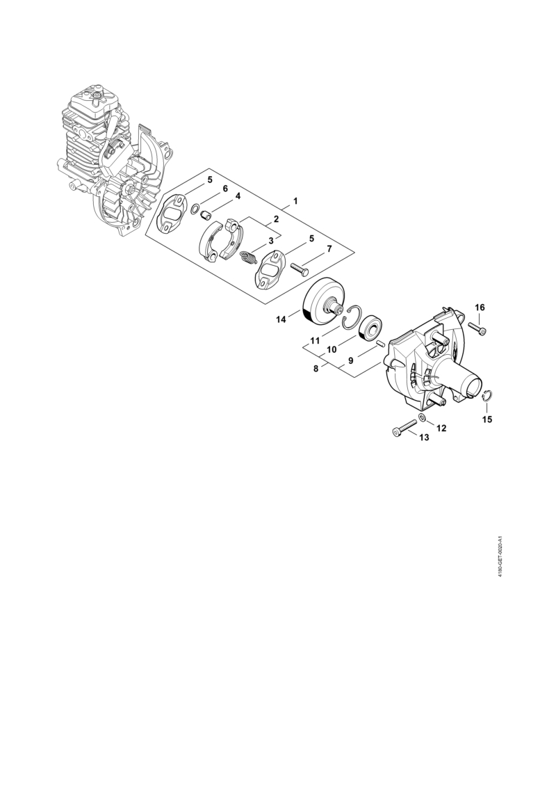 J - Embrayage, Carter de ventilateur