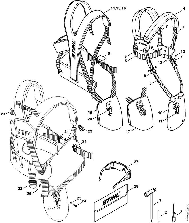 P - Outils, Bretelle double