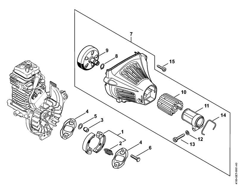 J - Embrayage, Carter de ventilateur