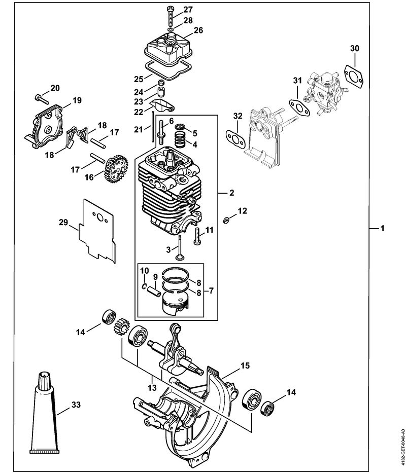 Bloc moteur Ø 43 mm