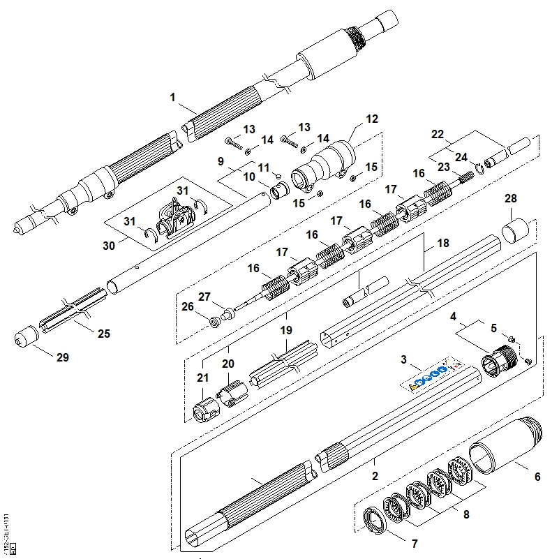 Z - Tube complet HT 75