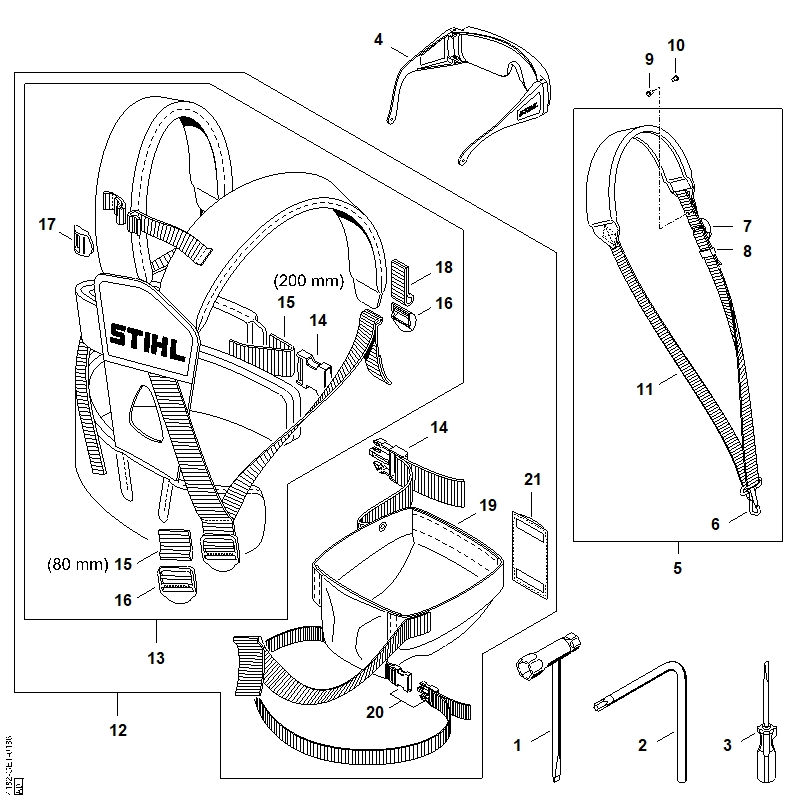 Outils, Bretelle double