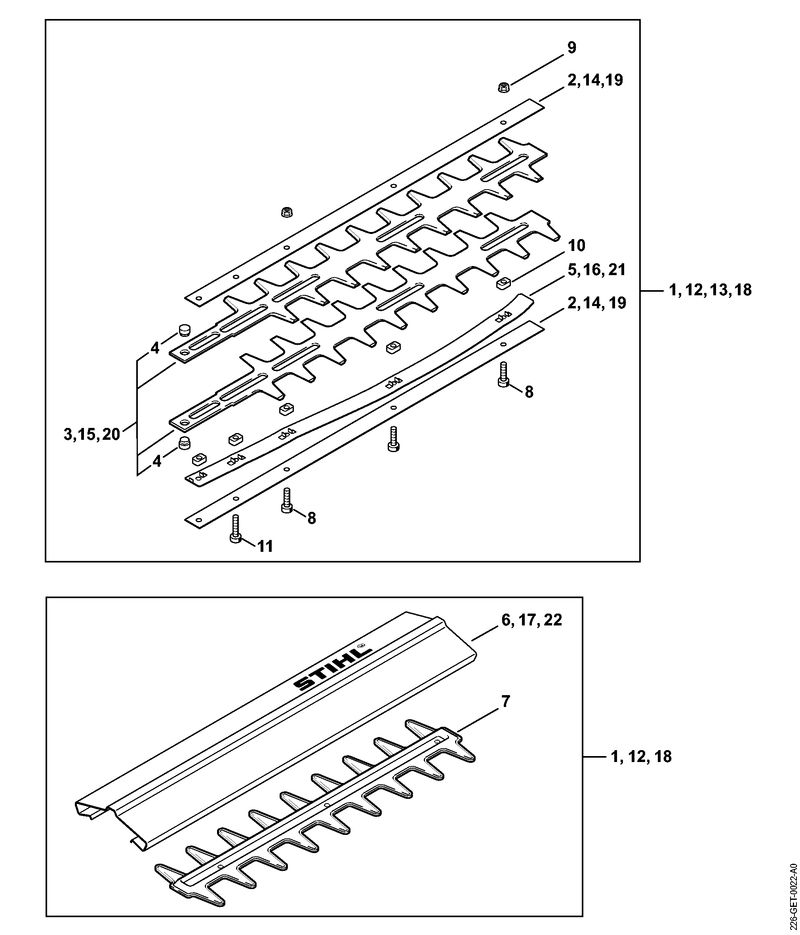Barre de coupe ⇥ 1 45 512 843 (42.1999)