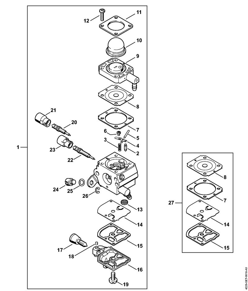 R - Carburateur C1Q-S278 2-MIX