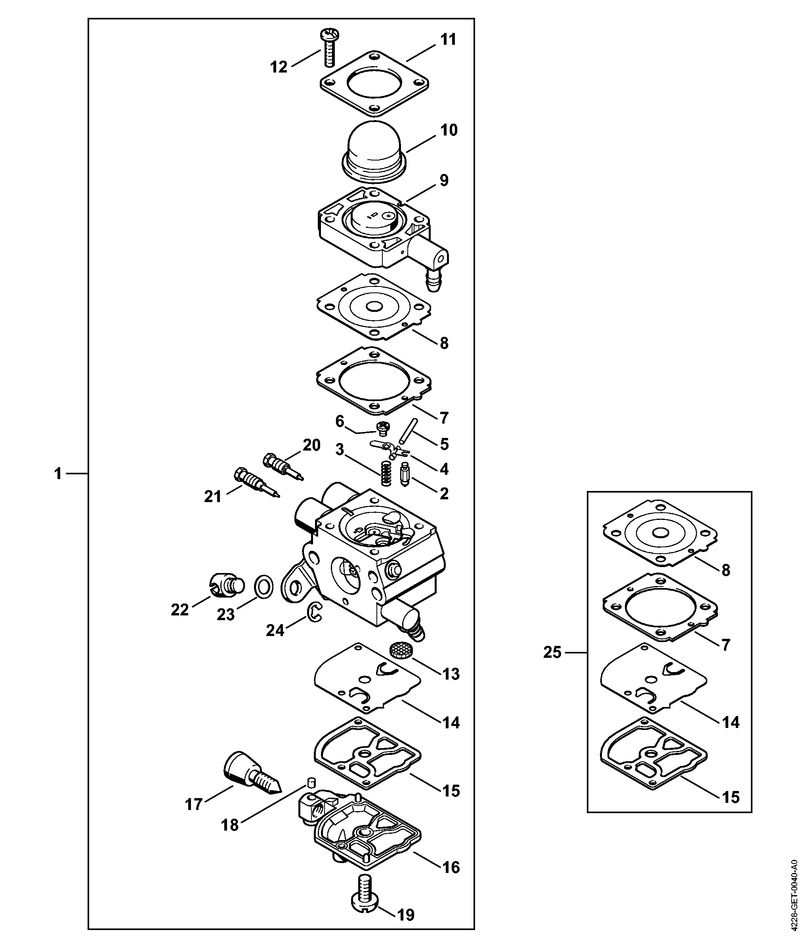 P - Carburateur 4228/13 2-MIX