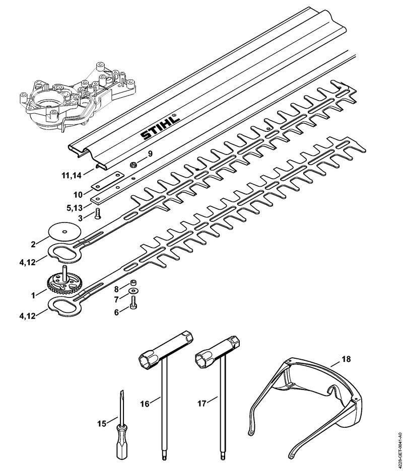 Y - Barre de coupe, Outils