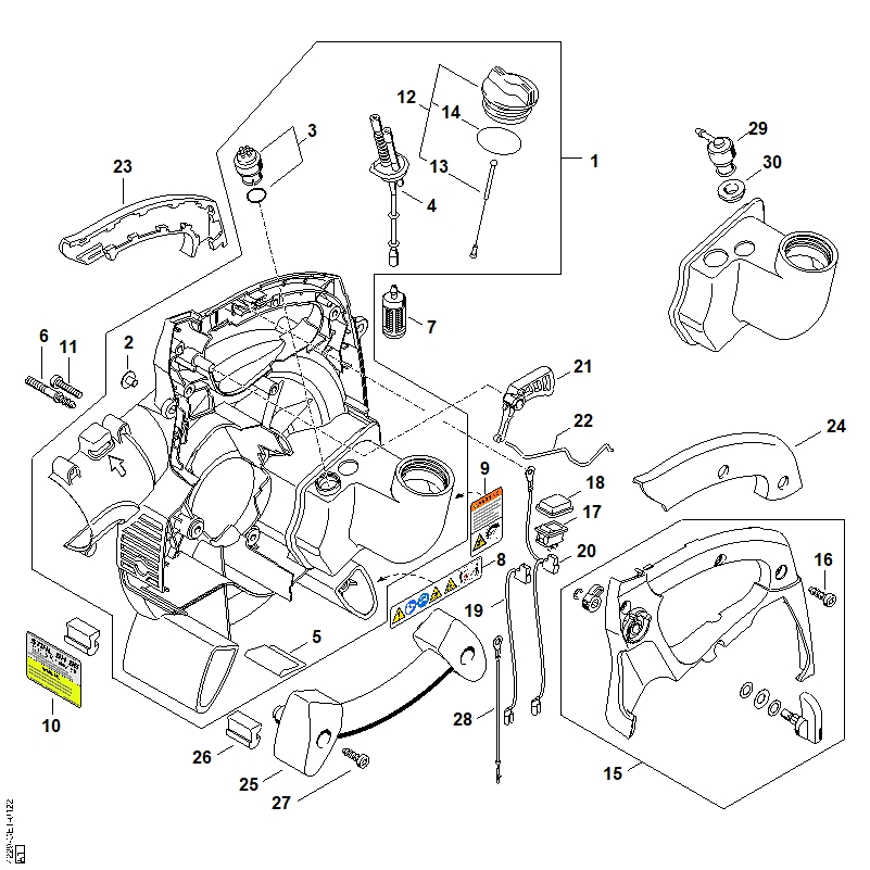 Carter de turbine intérieur SH 85