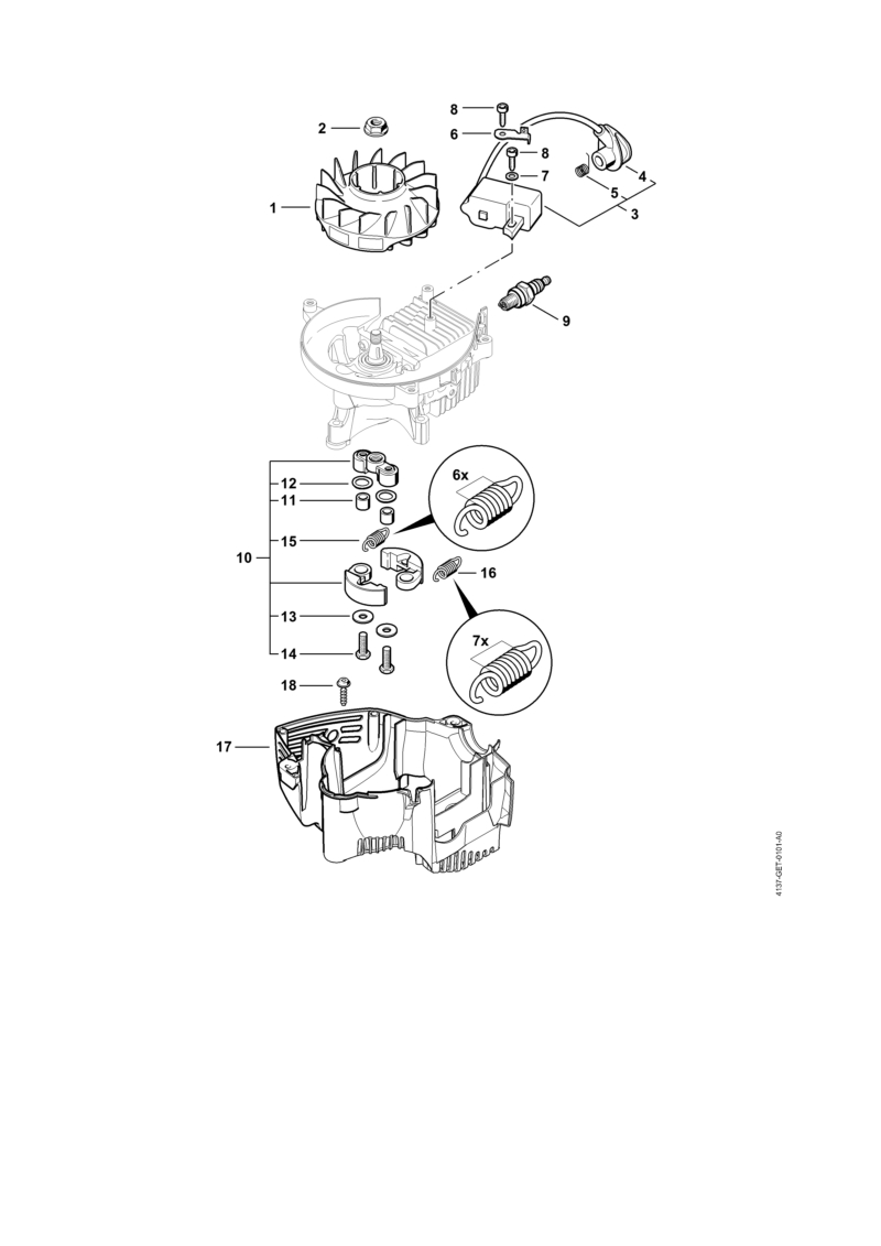 Dispositif d'allumage, Embrayage