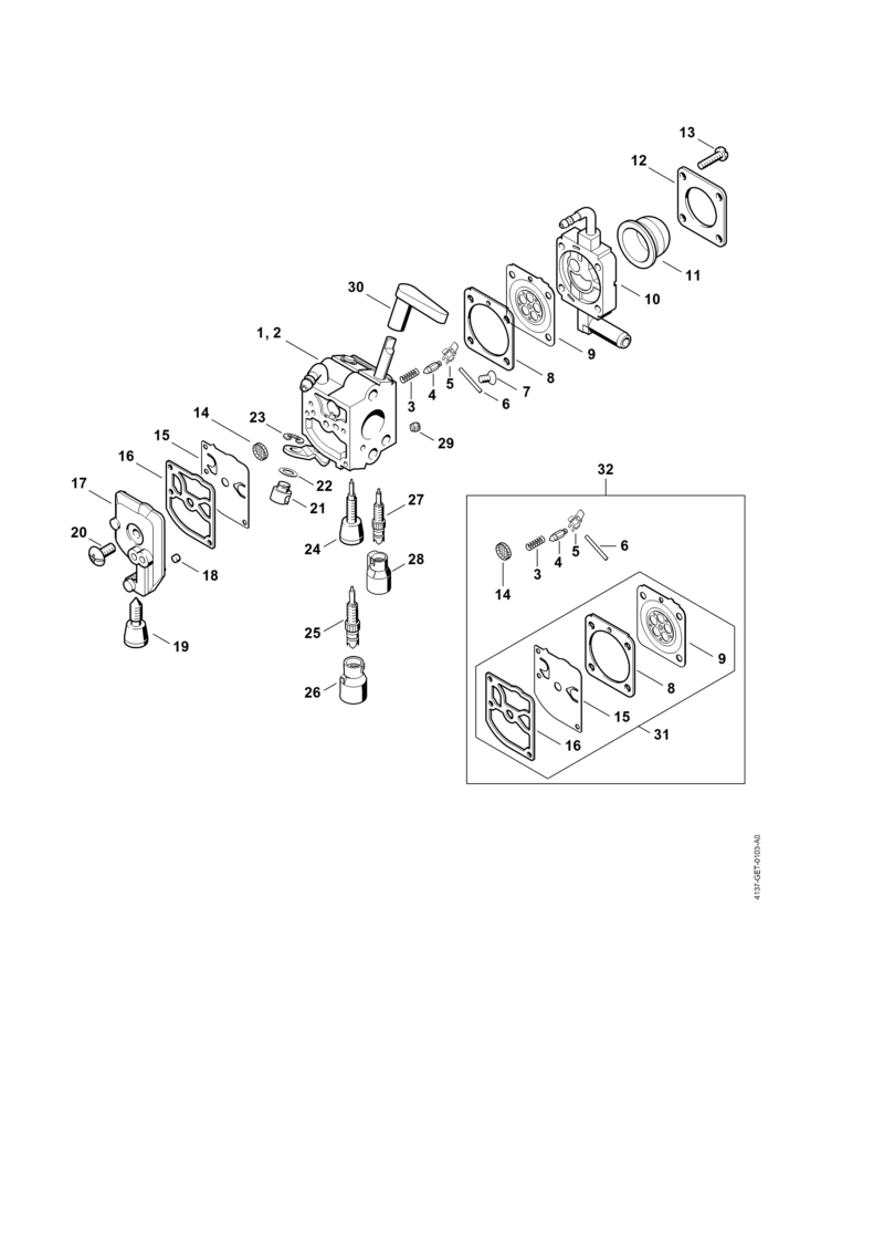Carburateur C1Q-S198, C1Q-S140