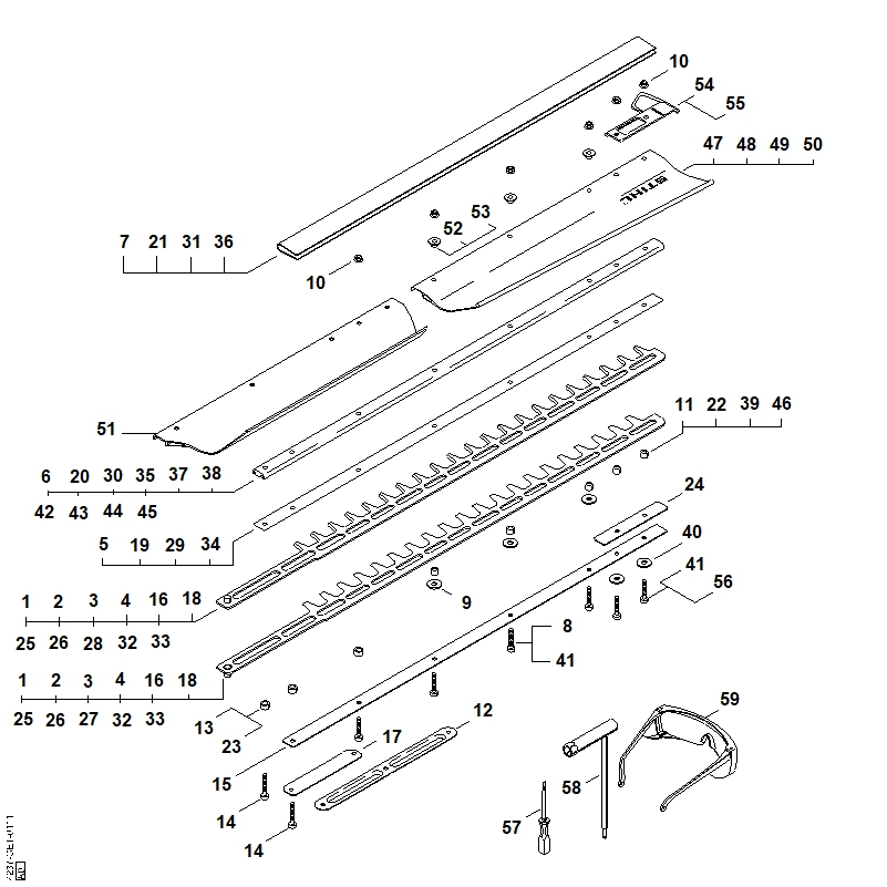 Barre de coupe HS 86