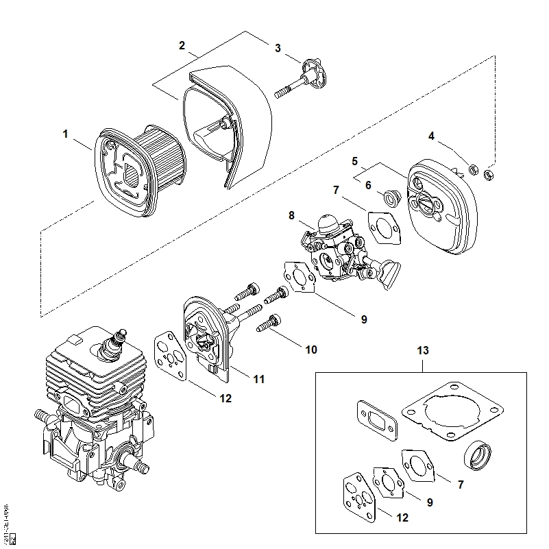 Filtre à air, Bride intermédiaire BG 86, BG 86 C-E, BG 86 C-E Z, BG 86-Z