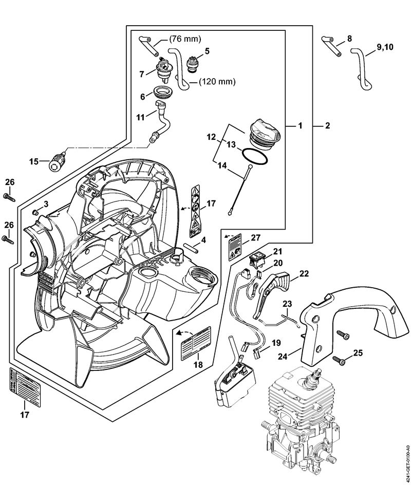 Carter de turbine intérieur BG 66