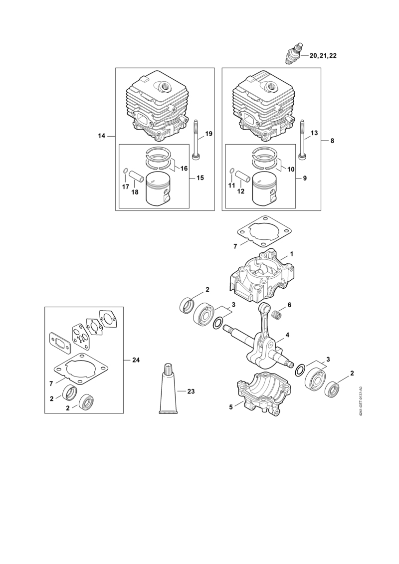 SH 86: Carter, Cylindre