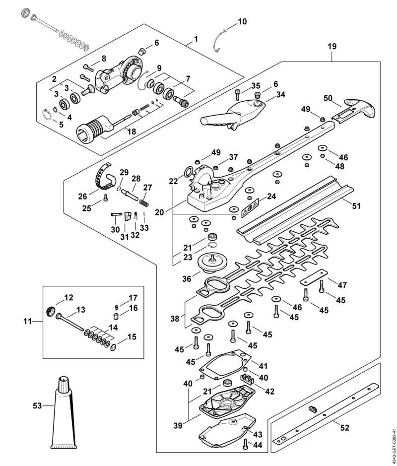 Réducteur de renvoi à angle réglable sur 145°, 250 mm
