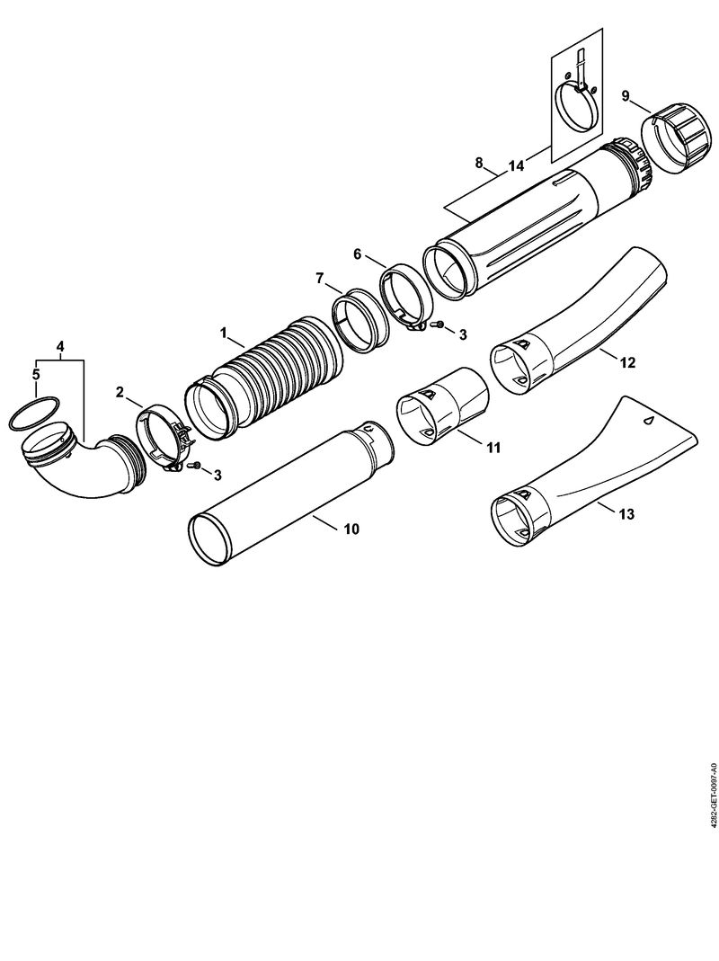 Tube à soufflet, Tube de soufflage BR 700