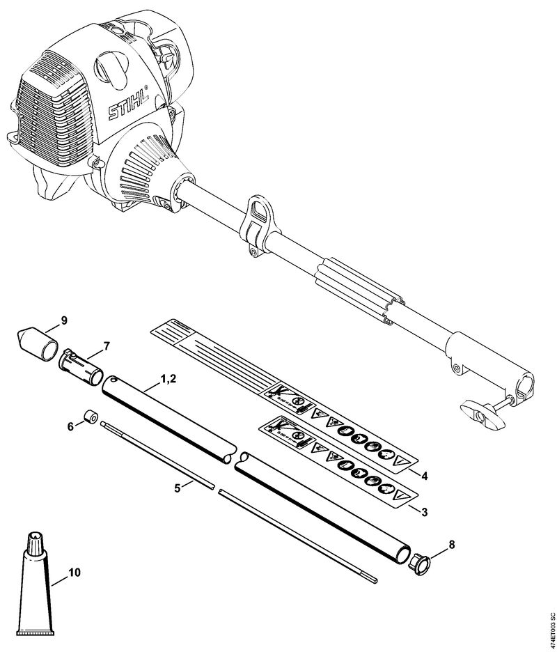 BC-KM Tube complet