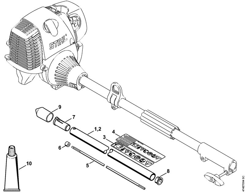 BF-KM Tube complet