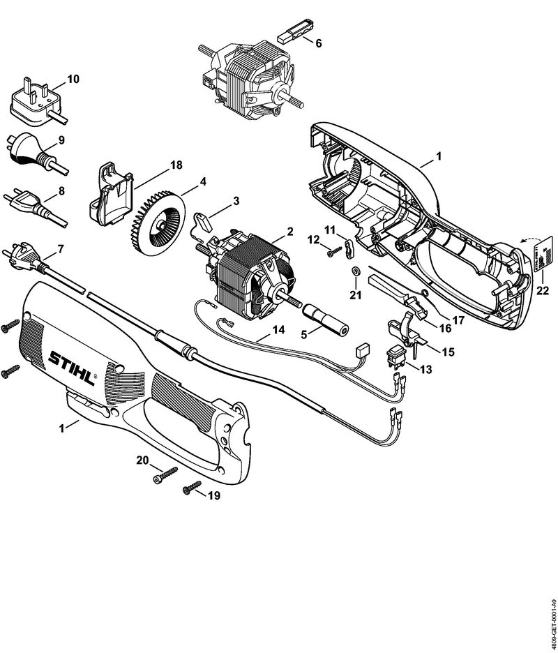 A - Carter, Moteur électrique