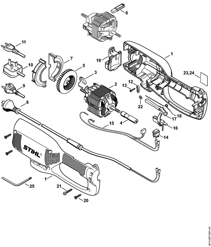 Carter, Moteur électrique