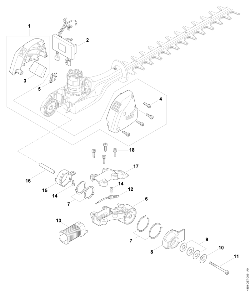 Carter moteur, module électronique