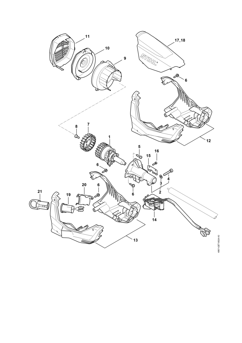 A - Moteur électrique, Carter moteur