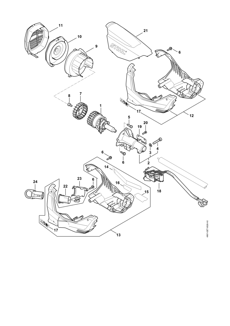 Moteur électrique, Carter moteur