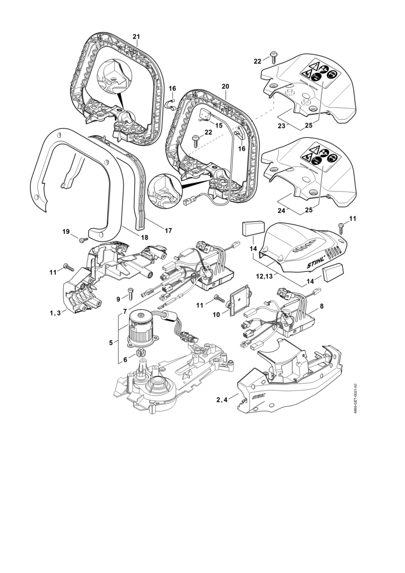 Carter moteur, module électronique