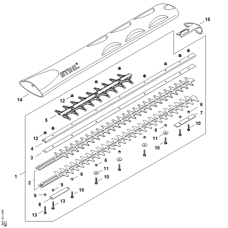 Barre de coupe 750 mm T
