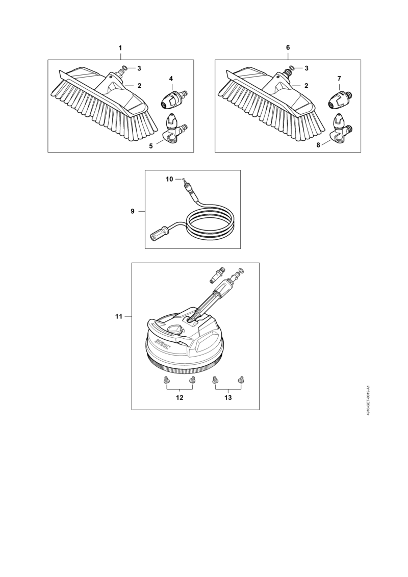 Accessoires RE 80 - 170 PLUS