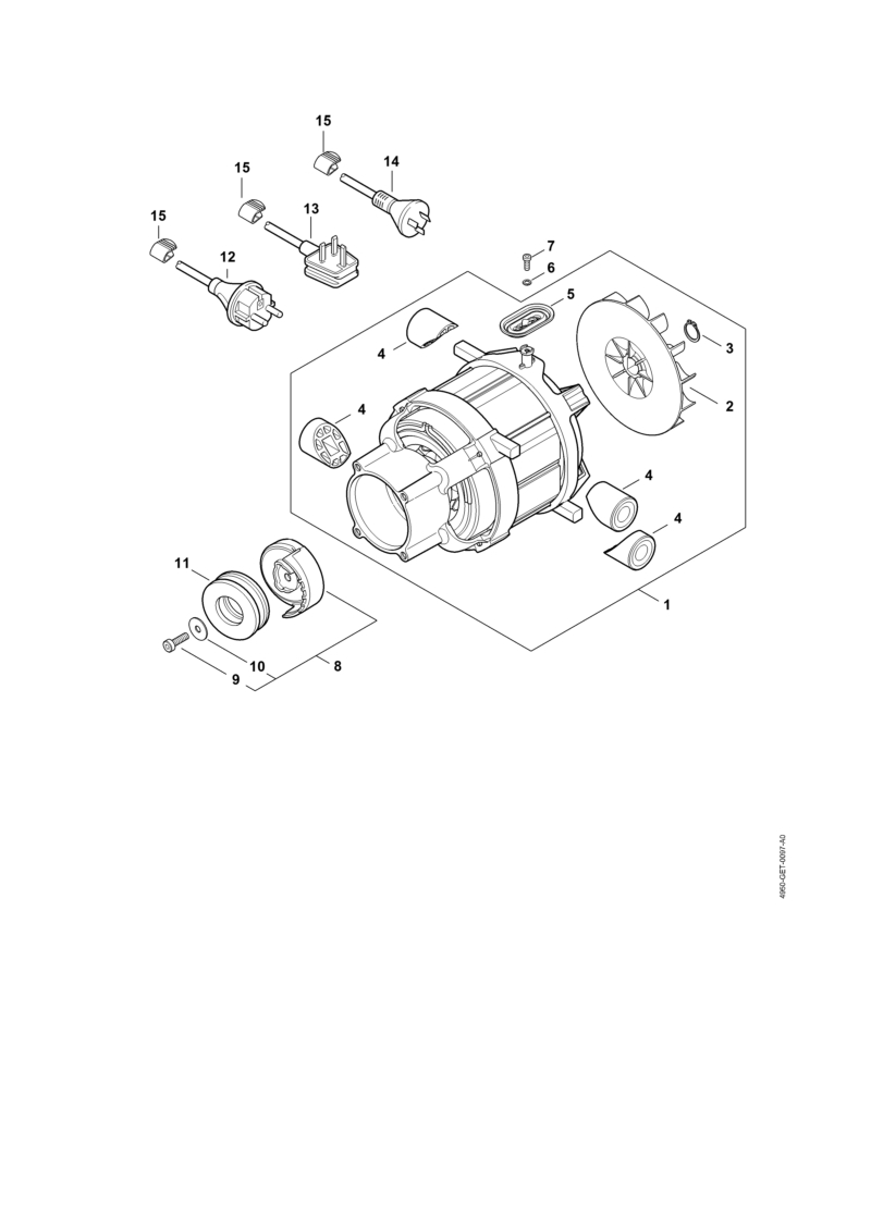 Moteur électrique, Câble d'alimentation