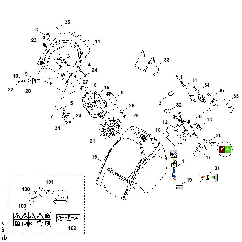 C - Carter, Moteur électrique