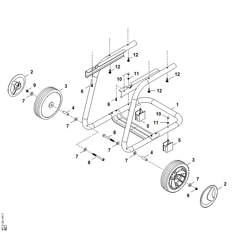 B - Support de roue