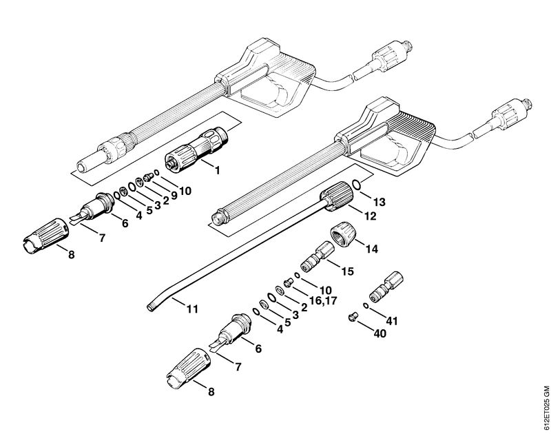 Pistolet, Lance