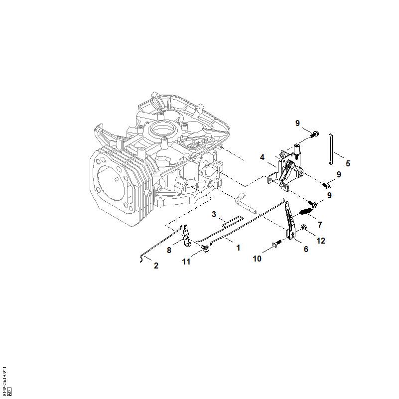 G - Tringlerie du régulateur