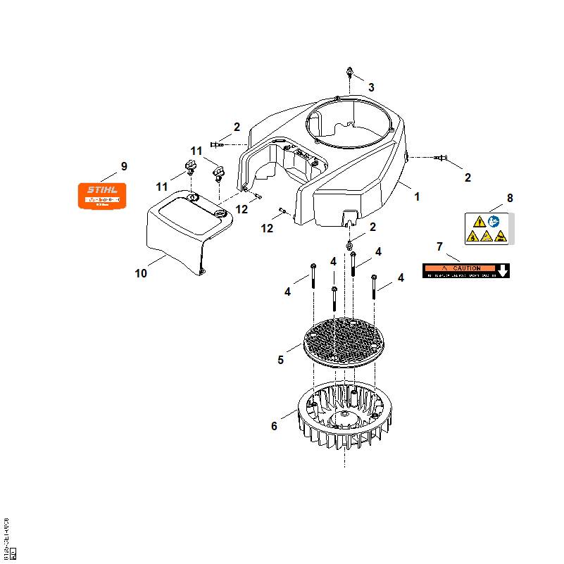 C - Carter de ventilateur