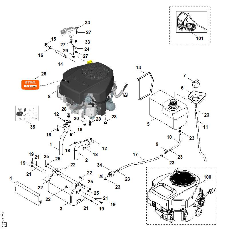 G - Moteur, reservoir