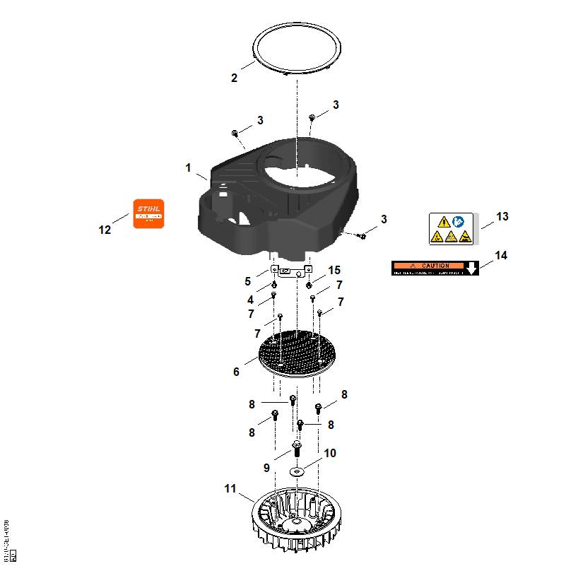C - Carter de ventilateur