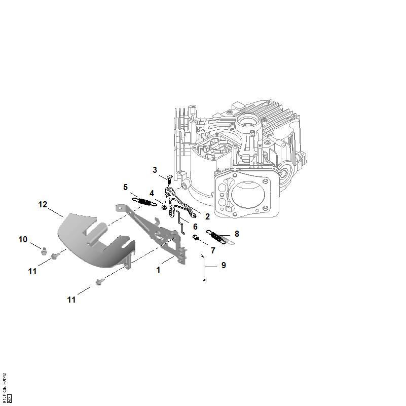 G - Tringlerie du régulateur