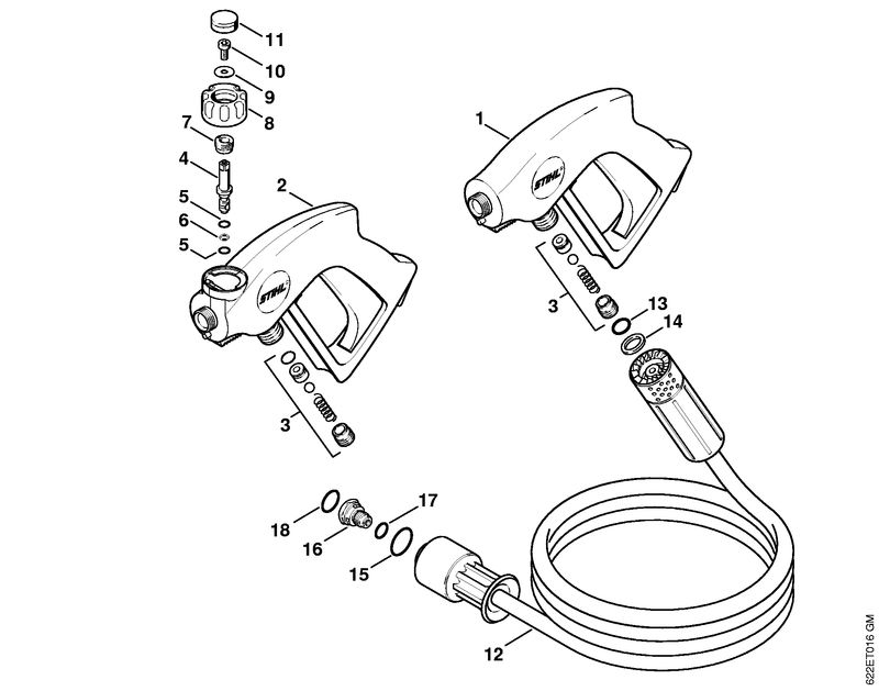 Pistolet, Flexible haute pression