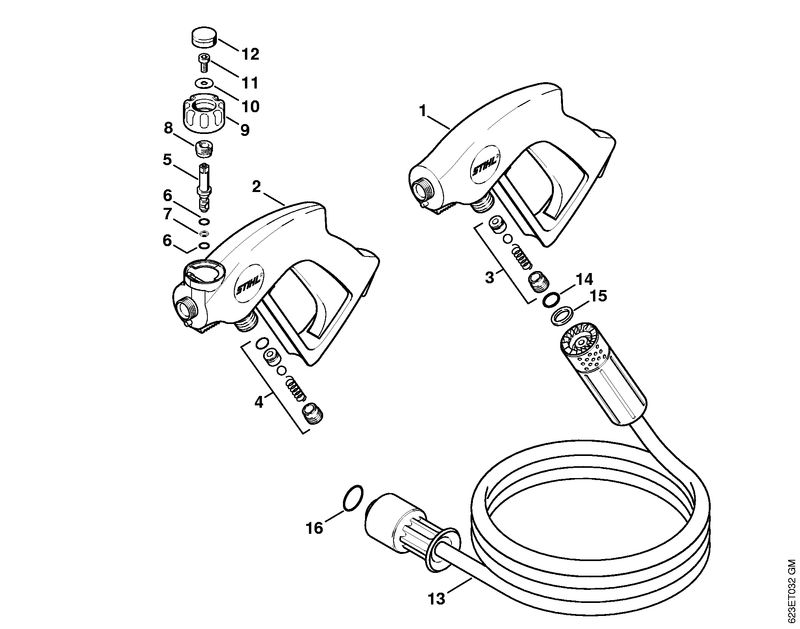 Pistolet, Flexible haute pression