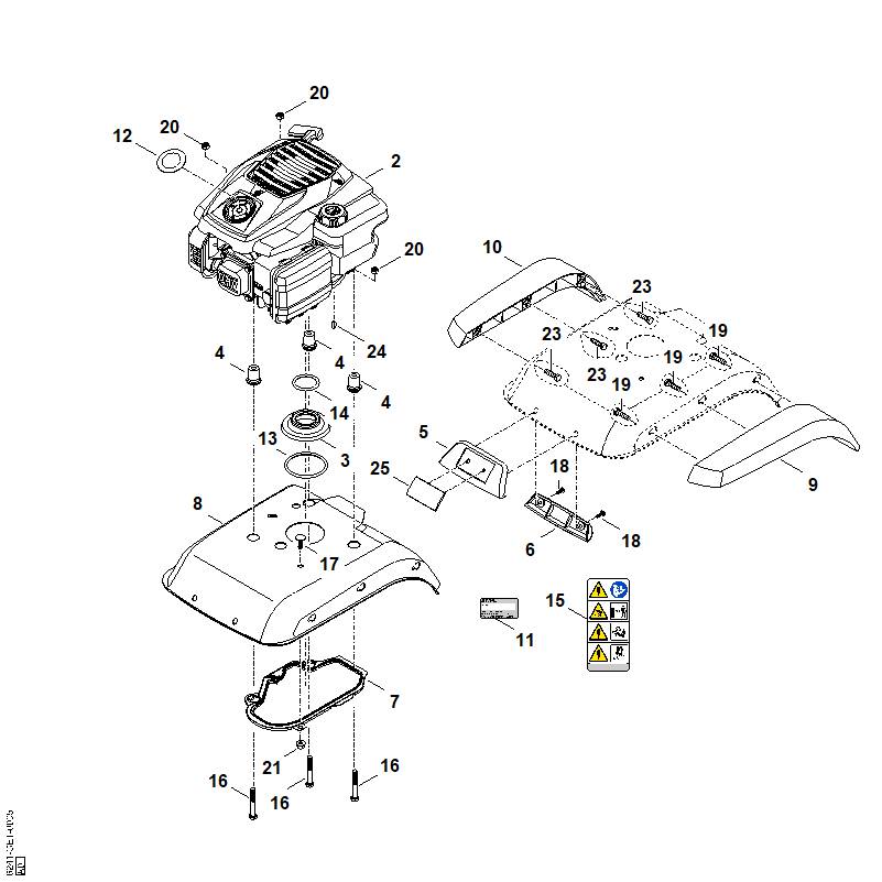 C - Capot, moteur
