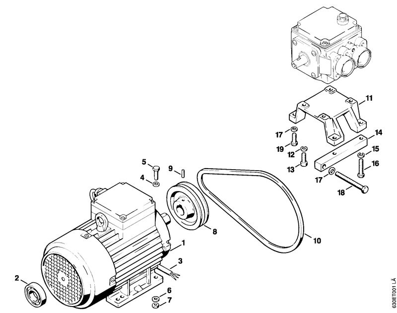 Moteur électrique ⇥ X 22 947 954 (36.95)