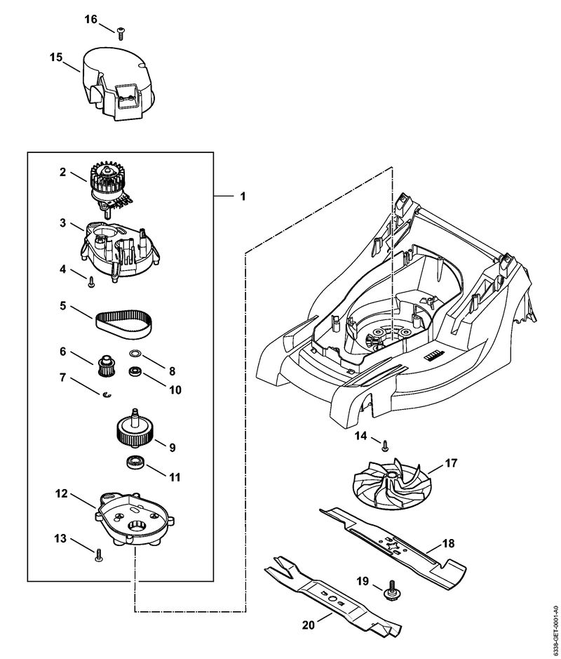 Moteur électrique, Couteau