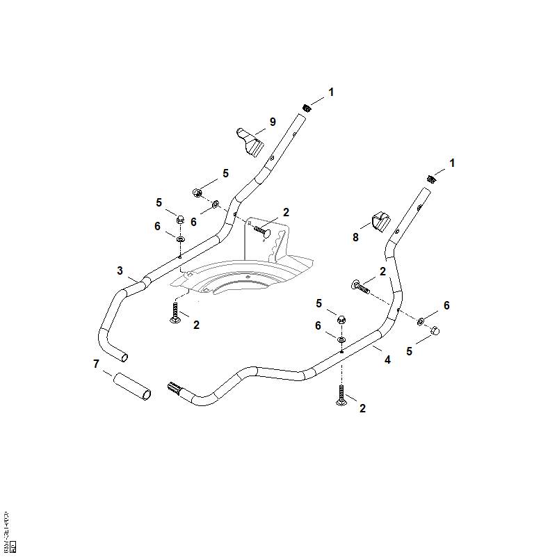 B - Guidon inférieur