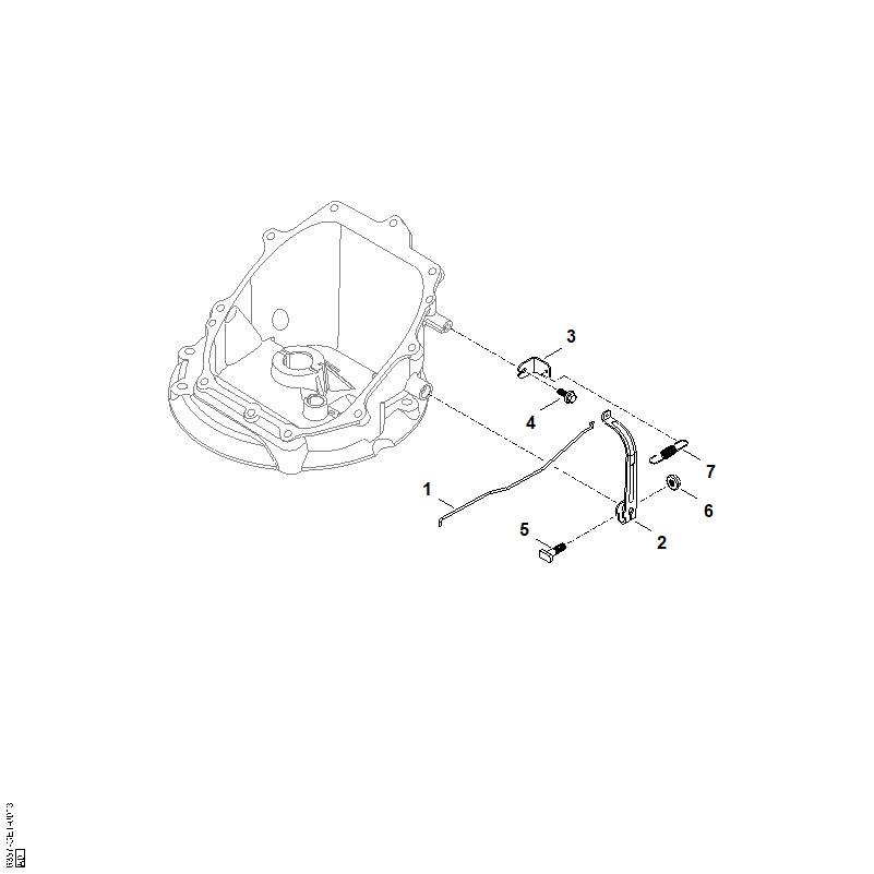 E - Tringlerie du régulateur