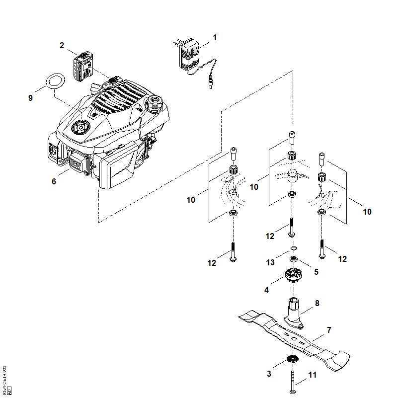 F - Moteur, lame