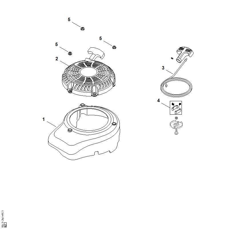 K - Couvercle de ventilateur, lanceur