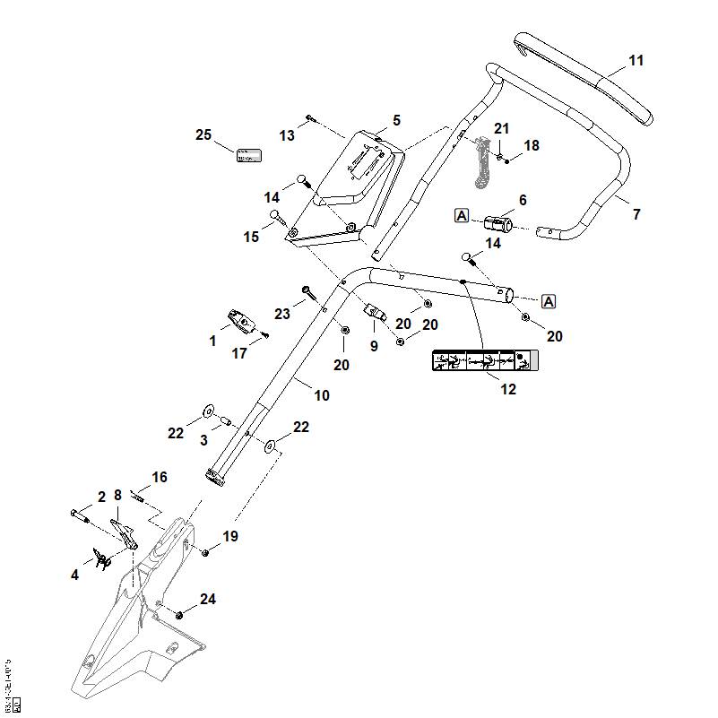 B - Guidon inférieur