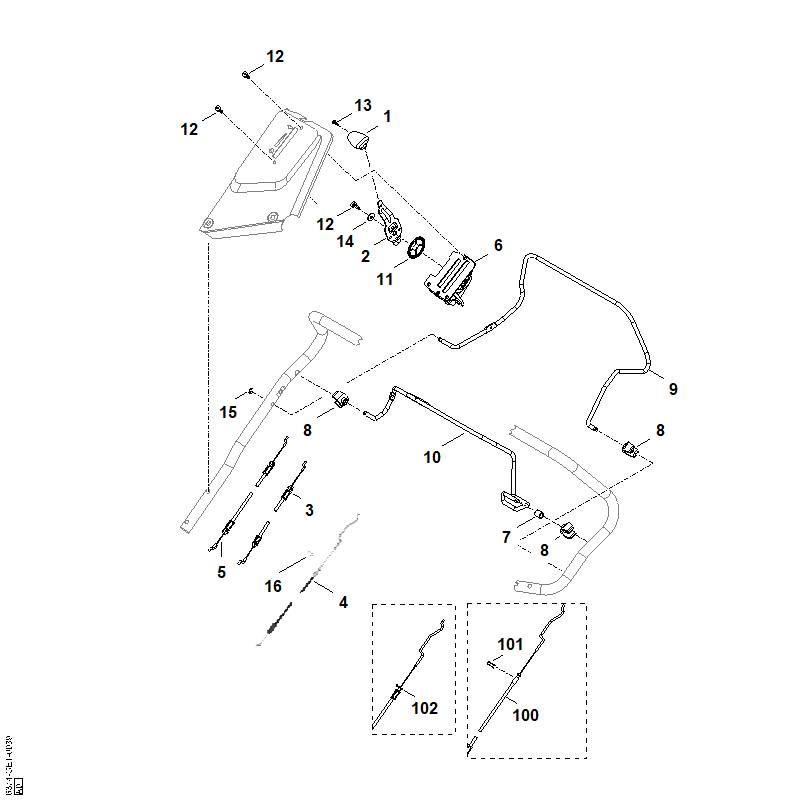 A - Guidon part haut
